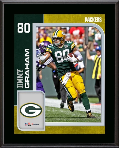 Jimmy Graham Green Bay Packers 10.5" x 13" Sublimated Player Plaque Cover
