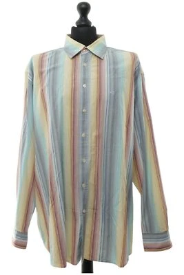Camel Active Long Sleeve Casual Shirt XXL Blue Red Striped Kent Collar ÄL:66cm - Image 1 of 4