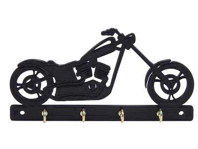 Chopper Motorcycle Hog Key Rack Hook Hanger Holder Entryway Organizer for Wall - Image 1 of 4