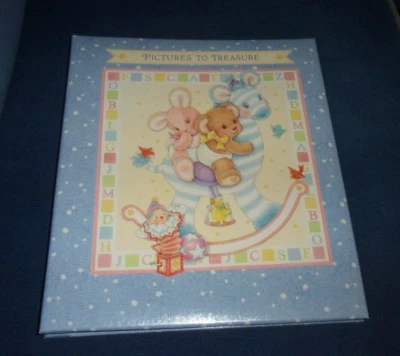 Hallmark Baby Boy Pictures to Treasure Create-Your-Own Post Bound Album Book - Image 1 of 4