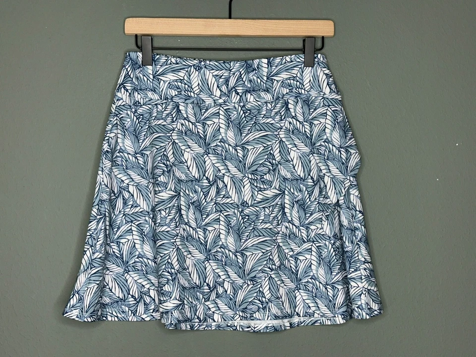 Eddie Bauer Mujer Pequeño Atlético Imitación Envoltura Verde Blanco Hoja Estampado Kacey Mini S Foto 1 de 4