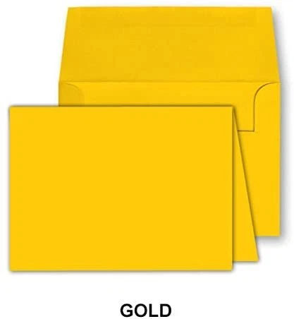 Tarjetas de felicitación y sobres plegables de colores en blanco - tamaño A6 - juego de 40 por paquete Foto 1 de 1