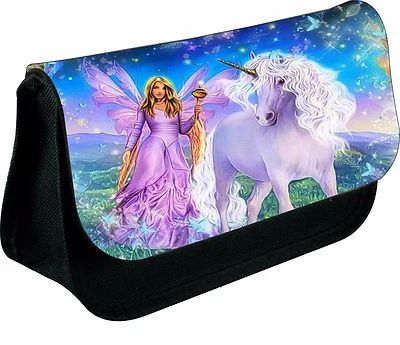 MAGIC MOMENTS PERSONALISIERTES FEENMÄPPCHEN EINHÖRNER PRINZESSIN FEEN REISSVERSCHLUSS SCHULE DS TASCHE