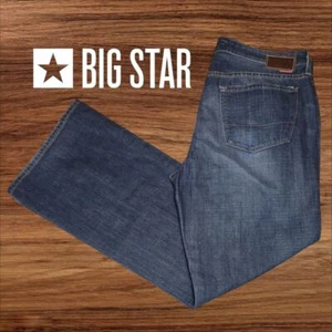 Big Star Herren Cadride Distressed Straight Leg Jeans Medium Blue Wash 38x32 - Bild 1 von 9