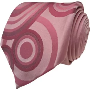 BEN SHERMAN Mens Tie Pink SEVENFOLD SKINNY - Picture 1 of 7