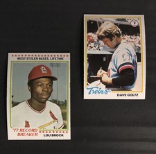 1978 Topps Baseball U Pick #1-249