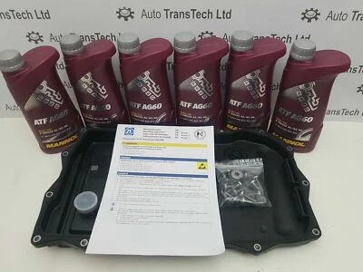 genuino jaguar xe zf 8hP45 transmisión automática caja de cambios sartén filtro sumidero 7L aceite Foto 1 de 4