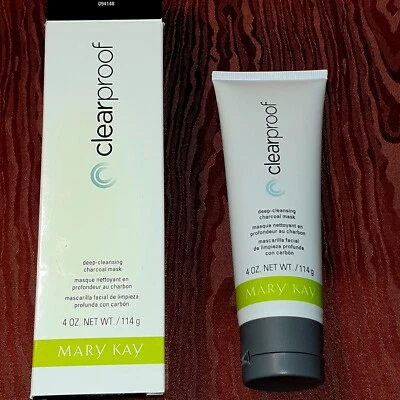 Máscara de carbón limpiadora Mary Kay crema hidratante transparente a prueba de aceite 4 oz. Nuevo/Caja Foto 1 de 4
