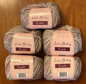 Lot of 5 /Louisa Harding CASTELLO Yarn / #3 Pink Gold Gray Cream - Picture 1 of 3