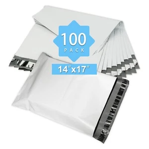 PACK DE 100 SOBRES DE POLIETILENO 14x17 bolsas de envío bolsas postales a prueba de desgarros - Imagen 1 de 6