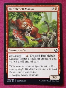 Magic The Gathering MODERN MASTERS 2017 MM3 RUBBLEBELT MAAKA red card MTG - Picture 1 of 2