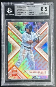 2018 Elite Extra Edition Aspirations Orange Wander Franco #67 BGS 8.5 - Bild 1 von 2