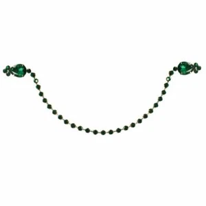 Cárdigan Clip Tono Plateado Verde Esmeralda Cristal - Imagen 1 de 1