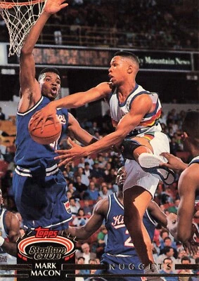 Mark Macon #16 1992-93 Topps Stadium Club Denver Nuggets - Image 1 of 2