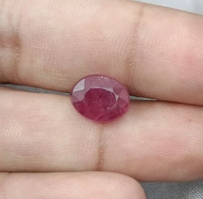 Big Size Certified 5.28ct Natural Unheated Ruby Loose Gemstone - Image 1 of 4
