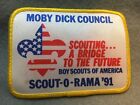 (T64g-4). Boy Scouts-  Moby Dick Council - Scout-O-Rama '91 Patch