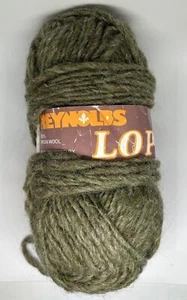 NEW Vintage Reynolds LOPI Icelandic 100% Sheep’s Wool Yarn 100g 109 Yards Green - Picture 1 of 10