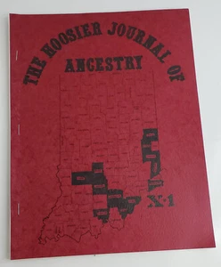 The Hoosier Journal of Ancestry Volume X-1 March 1983 Indiana genealogy ancestry - Imagen 1 de 5
