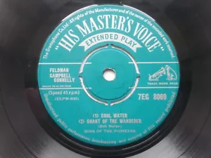 Sons Of The Pioneers: "Cool Water". HMV 7EG 8069. 1955. Tracks from 1940's. EP. - Picture 1 of 4
