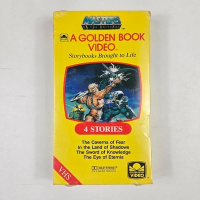VTG Golden Book 1985 Masters of the Universe He-Man VHS Tape Sealed Brand New - Image 1 of 4