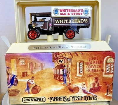 Matchbox 1993 MODELS OF YESTERYEAR "1922 Foden Steam Wagon Whitbread" w/Display - Image 1 of 4