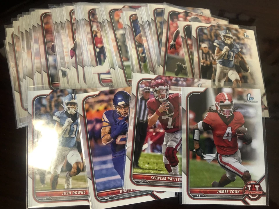 2022 Bowman U Football Cards. Base 1-100 Complete Your Set. Pick Your Card - Image 1 of 1