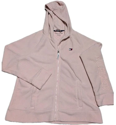 Толстовка с капюшоном Tommy Hilfiger с розовым флагом размер XL с карманами на молнии - Изображение 1 из 4
