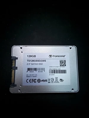 Transcend® TS128GSSD230S / SSD 128 GB / 2.5 Zoll / Betriebsstunden: 6 - Bild 1 von 2
