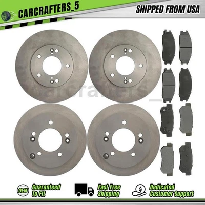 Juego de pastillas de freno de disco delanteras traseras para Hyundai XG300 2001 3,0 L Foto 1 de 4