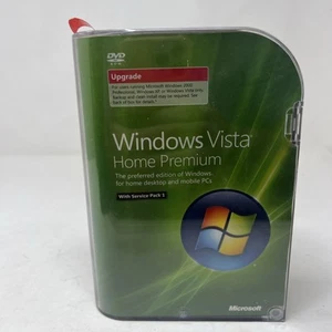 Microsoft Windows Vista Home Premium Upgrade w/Service Pack 1 - Complete w/ Key - Picture 1 of 4