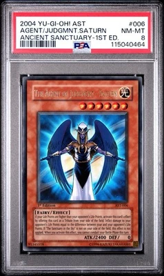 2004 Yu-Gi-Oh! Agent Of Judgment Saturn Ancient Sanctuary AST 1st Ed Ultra PSA 8 - Image 1 of 2