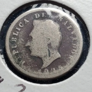 1925 El Salvador 1 Centavo Coin Rare Key Date - Picture 1 of 3