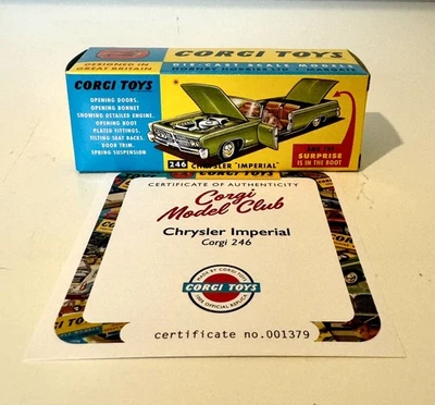 Corgi Toys Model Club Reissue 246 Chrysler Imperial - New Unopened  - Image 1 of 4