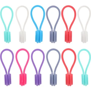  24 Pcs Data Cable Winder Silicone Magnetic Tie Cord Organizer Ties - Afbeelding 1 van 12