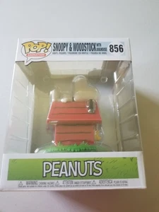 FUNKO POP! ANIMATION PEANUTS SNOOPY & WOODSTOCK W/DOGHOUSE #856 - Picture 1 of 6