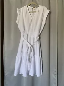 Magaschoni Women’s Organic Cotton MIDI Dress Size L - Picture 1 of 9