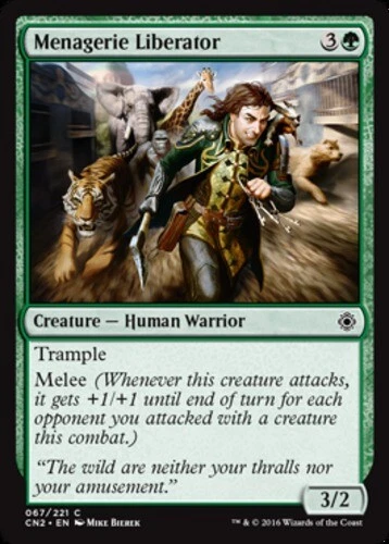x4 Menagerie Liberator - Foil MTG Conspiracy 2 Take the Crown C M/NM, English - Image 1 of 1