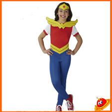 Costume Carnevale Halloween Bambina Ragazza Travestimento Wonder Woman Classic