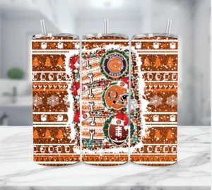 Vaso de fútbol americano de la NFL Chicago Bears Navidad multicolor de acero inoxidable - 20 OZ - Imagen 1 de 3