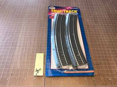 ATLAS HO Train 4 Pcs 18" Radius TRUE-TRACK Gray Roadbed Nickel Silver NIP LOT C - Image 1 of 4