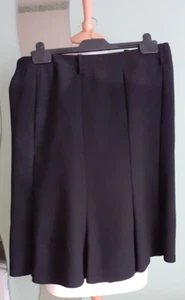 Ladies Black Panel Fully Lined Skirt - Size 12 - from TU (Sainsbury) - Picture 1 of 2
