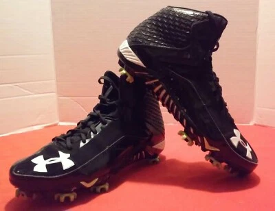 Tacos reemplazables de fútbol Under Armour Clutch Fit para hombre en negro Youth Sports 10  Foto 1 de 4