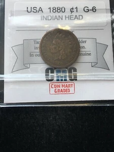 1880  USA, Small One Cent, Indian Head - Bild 1 von 9