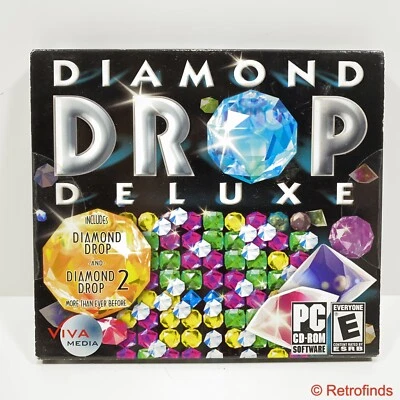 Diamond Drop Deluxe PC CD-ROM (Viva Media, 2008) New/Sealed - Image 1 of 3
