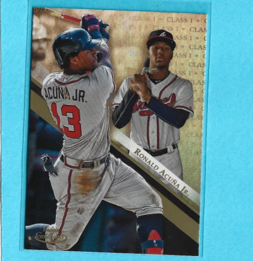 2019 Topps Gold Label Baseball Class 1 #7 Ronald Acuna Jr.