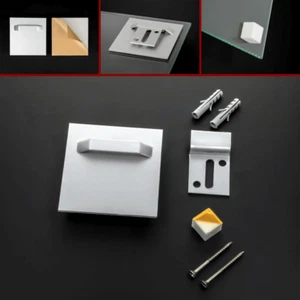 Bilderaufhänger selbstklebend 7x7cm 3kg Spiegelaufhänger Bilderhaken Wandhaken - Bild 1 von 9