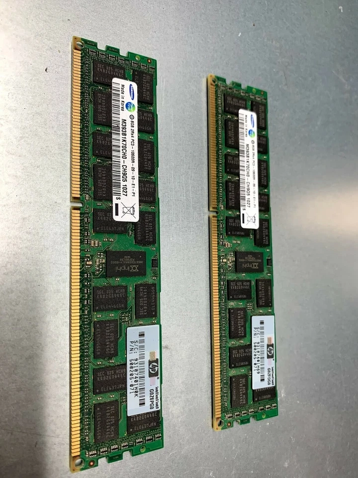 Samsung / HP DDR3 ECC Ram 16GB (2x8GB) 500205-071 - Image 1 of 1