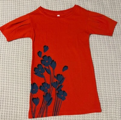 Tea Collection Red EUC Dress Girls Size 5 - Image 1 of 2