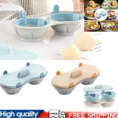 EIERPOCHIERER ZUM POCHIEREN VON 2 EIERN - KÜCHENZUBEHÖR - KEINE SAUEREI BPA-FREI - Bild 1 von 4