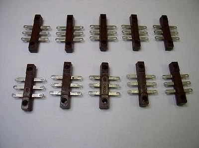 3 pin (small) Point to Point Wiring Terminal Strips. NOS. Lot of 10pcs. #17 - Image 1 of 2